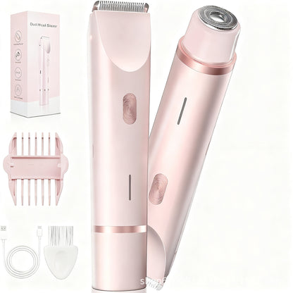 Lustrelle Softline Trim — Waterproof Dual-Head Electric Hair Remover