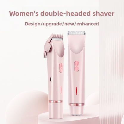 Lustrelle Softline Trim — Waterproof Dual-Head Electric Hair Remover
