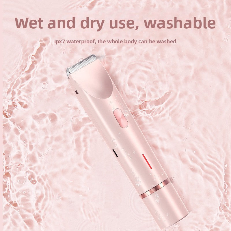 Lustrelle Softline Trim — Waterproof Dual-Head Electric Hair Remover