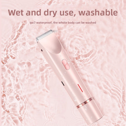 Lustrelle Softline Trim — Waterproof Dual-Head Electric Hair Remover