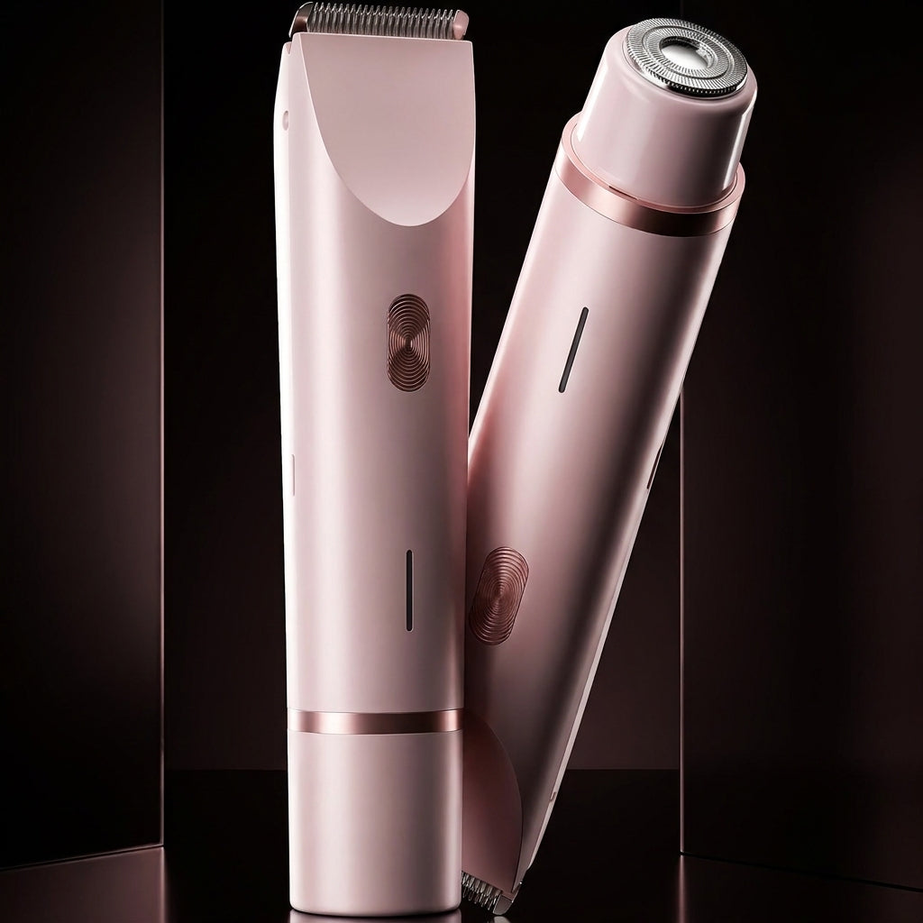 Lustrelle Softline Trim — Waterproof Dual-Head Electric Hair Remover