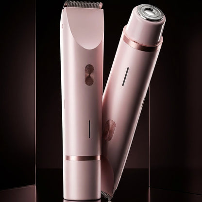 Lustrelle Softline Trim — Waterproof Dual-Head Electric Hair Remover